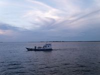 Der Rio Tapajós mehrere Kilometer vor der Mündung in den Amazonas.