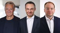 Thomas Düffert (CEO), Adrian Schimpf (CFO), Bernd Hellermann (COO) (v.l.n.r.) (2025) Bild: MADSACK Mediengruppe Fotograf: MADSACK Mediengruppe