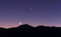 Mondsichel mit aschfahlem Mondlicht über dem Paranal-Observatorium der ESO
Quelle: Bild: ESO/B. Tafreshi/TWAN (twanight.org) (idw)