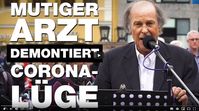 Dr. med. Walter Weber bei der Leipziger Demo am 31. Mai 2020 Bild: Screenshot / Impfkritik