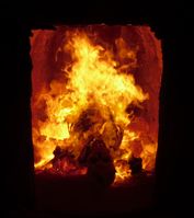 Verbrennung eines Toten im Krematorium (Symbolbild)