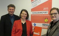 Frank Mischo, Dr. Kathrin Berensmann, Kristina Rehbein. Foto: Angelika Böhling/Kindernothilfe