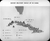 Raketen- und Luftwaffenstützpunkte in Kuba im Oktober 1962 (US-Grafik)