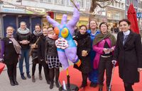 Ein Bündnis aus ganz Niedersachsen am Equal Pay Day 2014 in Hannover
