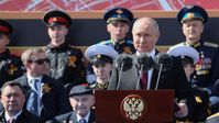 Wladimir Putin hält seine Rede auf dem Roten Platz in Moskau am 09.05.2023 Bild: Sputnik / Gawriil Grigorow / POOL / RIA Nowosti