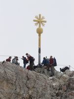 Das Gipfelkreuz der Zugspitze