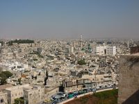 Blick auf Aleppo von der Zitadelle aus