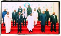 Treffen der Westafrikanischen Wirtschaftsgemeinschaft ECOWAS zu einem Sondergipfel über Niger in Abuja, Nigeria, 10. August 2023.