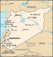 Karte von Syrien Bild: wikipedia.org