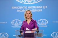 Maria Sacharowa (2022) Bild: Russische-Botschaft.ru / UM / Eigenes Werk
