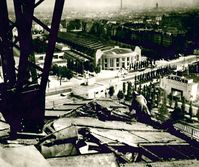 19.8.1935 Brand während der 10. Funkturmausstellung. Bild: "obs/Messe Berlin GmbH"