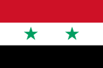 Flagge der Arabischen Republik Syrien