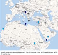 Auslandseinsätze der Bundeswehr, Stand 2024/25
