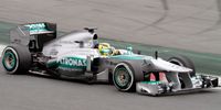 Nico Rosberg bei den Testfahrten im neuen Mercedes F1 W04 in Barcelona