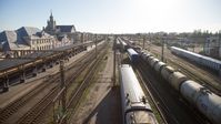 Archivbild: Der Hauptbahnhof Brest (Weißrussland) an der polnischen Grenze Bild: Gettyimages.ru / NurPhoto