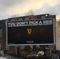 Plakat von Guinness hat Kontroverse ausgelöst.