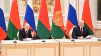 Wladimir Putin und Alexander Lukaschenko (2022) Bild: Pawel Bednjakow / Sputnik