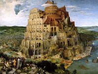 Der Turmbau zu Babel von Pieter Brueghel, 1563, Kunsthistorisches Museum Wien Bild: de.wikipedia.org
