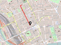 Route des Anschlages in Stockholm