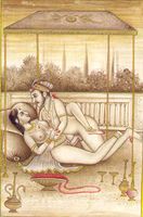 Darstellung des Geschlechtsverkehrs aus einer Kamasutra-Ausgabe des 19. Jahrhunderts