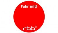Logo der rbb-Aktion "Fahr mit!"  Bild: "obs/Rundfunk Berlin-Brandenburg (rbb)"