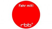 Logo der rbb-Aktion "Fahr mit!"  Bild: "obs/Rundfunk Berlin-Brandenburg (rbb)"