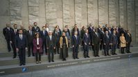 Gruppenbild der NATO-Verteidigungsminister, Brüssel, 13.10.2022