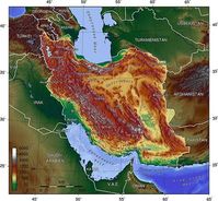 Topografische Karte Iran Bild: Captain Blood at de.wikipedia