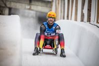 Rodler Chris Eissler (WSC Oberwiesenthal) beim Weltcupfinale 2022 in St. Moritz (Schweiz) Bild: FIL - Internationaler Rodel Verb Fotograf: Mareks Galinovskis