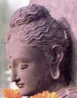 Siddhartha Gautama. Statue auf dem Pauenhof in Hamb in der Darstellung als Buddha Shakyamuni (Der Weise aus dem Geschlecht der Shakya)