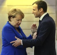 Angela Merkel  und  Emmanuel Macron (2017)