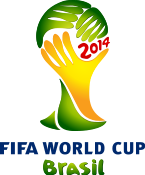 Logo der Fußball-Weltmeisterschaft 2014 in Brasilien