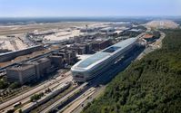 Luftbild von Terminal 1 am Flughafen Frankfurt. Bild: "obs/Fraport AG"
