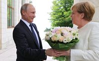 Angela Merkel und Wladimir Putin (2018)