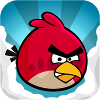 Das Icon des Videospiels Angry Birds