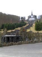 Kasseler Bergpark Wilhelmshöhe: Wasserspiele, die Kupferstatue Herkules Bild: ExtremNews