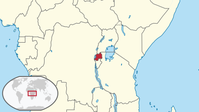 Ruanda auf der Karte