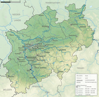 Nordrhein-Westfalens Karte