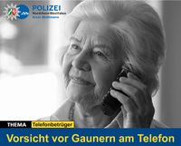 Vorsichts vor Gaunener am Telefon