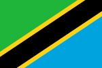 Flagge der Vereinigte Republik Tansania
