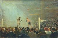 Ernst Oppler: Boxkampf im Berliner Sportpalast, 1920 (Symbolbild)