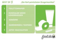 Die fünf peinlichsten DrogerieartikelBild: "obs/food direkt GmbH/Food Direkt GmbH"