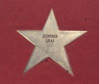 Stern von Dominik Graf auf dem Boulevard der Stars in Berlin