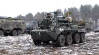 Russisches gepanzertes Fahrzeug in der Region Kiew am 5. März 2022 (Archivbild)