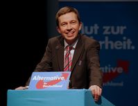 Bernd Lucke 2014 auf der AfD-Bundeswahlversammlung in Aschaffenburg