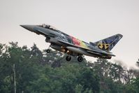 Landung des Eagle Star - Eurofighter des Taktischen Luftwaffengeschwader 31 Boelcke aus Nörvenich - bei der ILA, am 20.06.2022. Bildrechte: Bundeswehr/Jane Schmidt