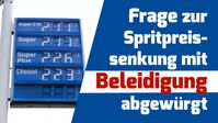 Bild: SS Video: " Frage zur Spritpreissenkung mit Beleidigung abgewürgt" (www.kla.tv/21946) / Eigenes Werk
