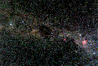 Die Milchstraße in Richtung des Sagittarius-Arms