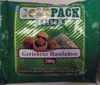 Goldpack Frisch geriebene Haselnüsse 200g