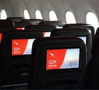 Displays: Qantas bietet Gästen Chat-Software. Bild: twitter.com/jonostrower